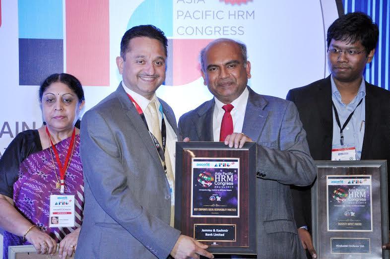 J&K Bank Bags ‘Best CSR Practices’ award